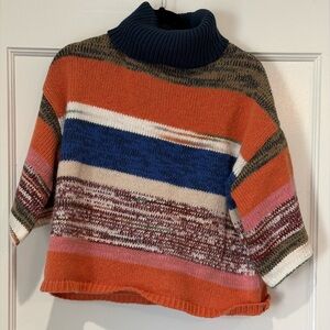 Knox Rose Striped Turtleneck Sweater